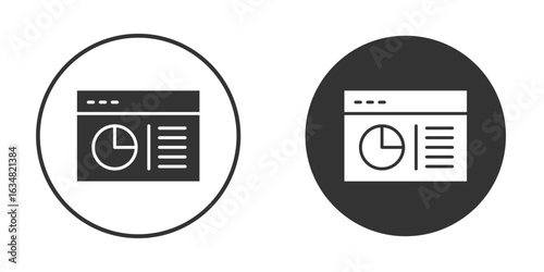 CRM icons concept in solid versions. Flat design style.