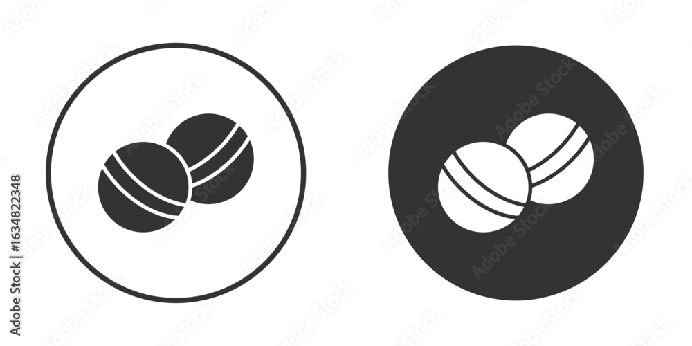 Fototapeta premium Bath salts bomb icons concept in solid versions. Flat design style.