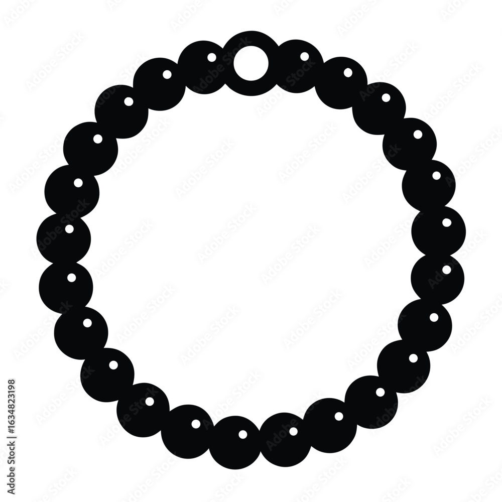 Obraz premium beaded bracelet vector icon
