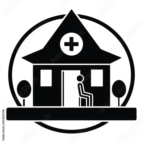 rehab center vector icon