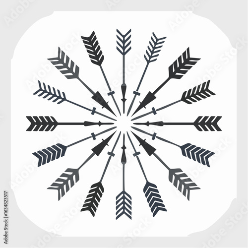 Pfeil-Set als schwarze Icons – moderne einfache Pfeile, Cursor-Symbole und Vektorsammlung