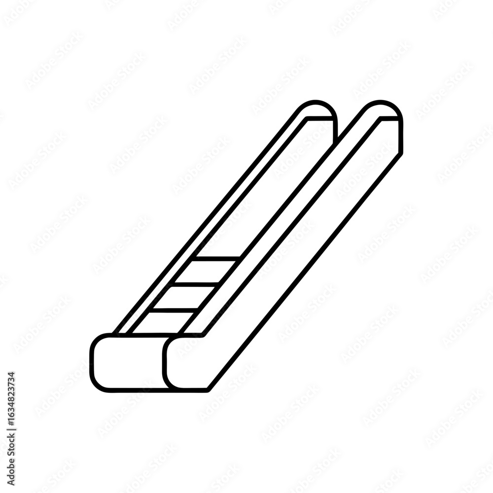 Fototapeta premium escalator icon vector
