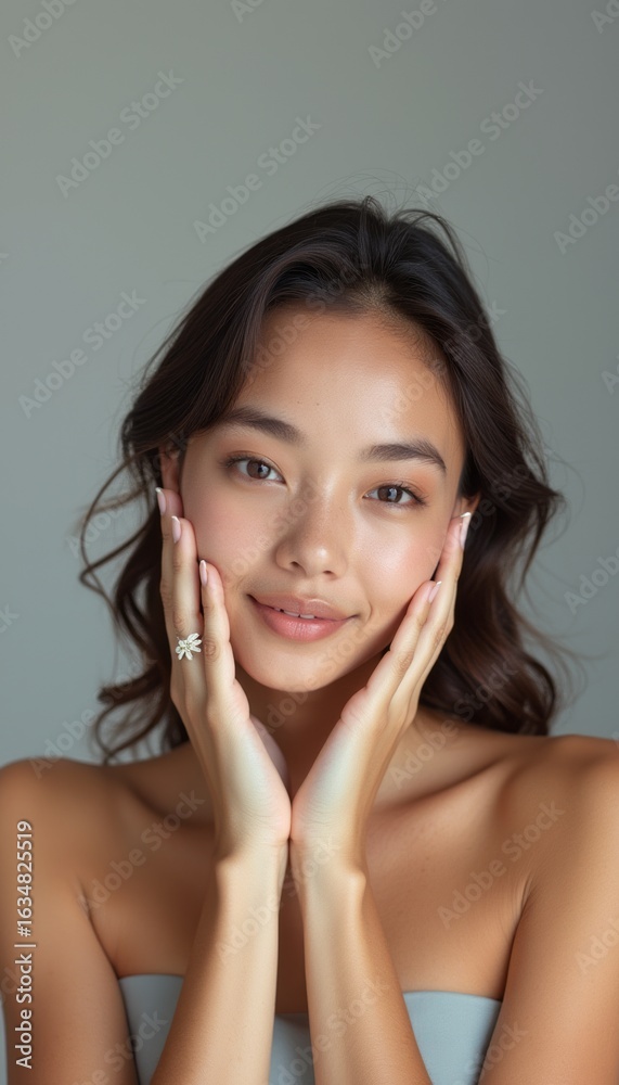 Radiant young woman with a gentle smile Radiant young woman with a gentle smile