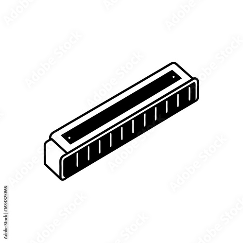 harmonica icon vector