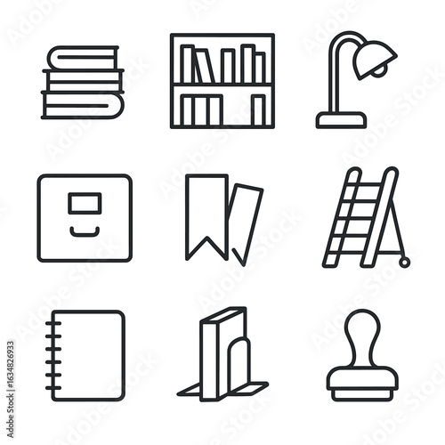 Library Icons Set