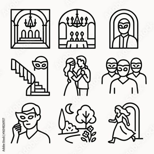 Masquerade Icon Set