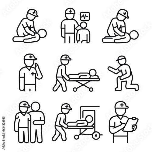 Paramedic Icon Set