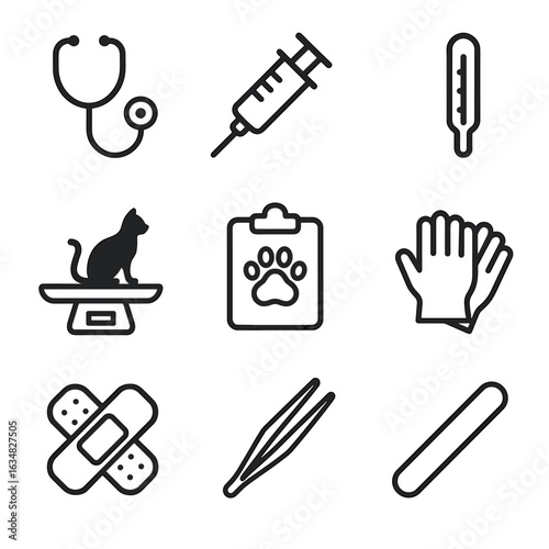 Veterinarian Tools Icons