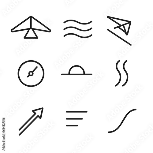 Hang Gliding Icons