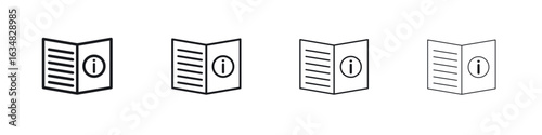 guide book icon Eps10. icons graphic design