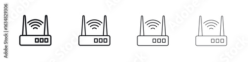 Wifi modem icon Eps10. icons graphic design