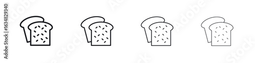 White bread icon Eps10. icons graphic design