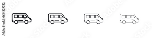 Van icon Eps10. icons graphic design