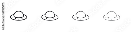UFO icon Eps10. icons graphic design