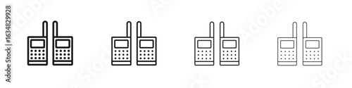 Two way radio icon Eps10. icons graphic design