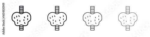 Thyroid icon Eps10. icons graphic design