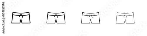 Swim shorts icon Eps10. icons graphic design