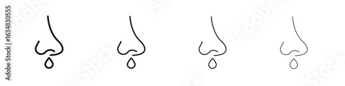 Stuffy nose icon Eps10. icons graphic design