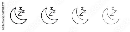 Sleep icon Eps10. icons graphic design