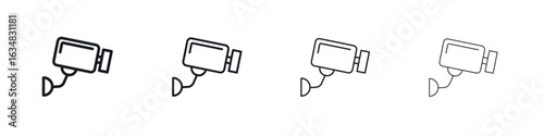 Security camera icon Eps10. icons graphic design