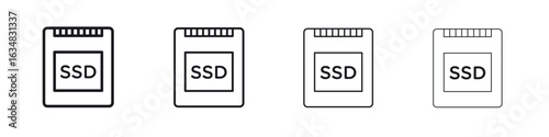 SSD drive icon Eps10. icons graphic design