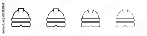 Safety helmet icon Eps10. icons graphic design