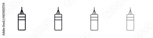 Punching bag icon Eps10. icons graphic design