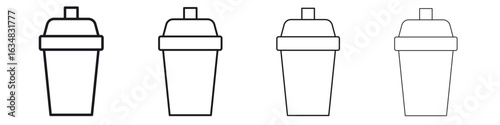 Protein shake icon Eps10. icons graphic design