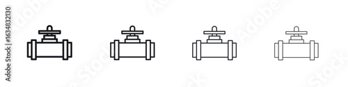 Pipe valve icon Eps10. icons graphic design