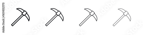 Pick axe icon Eps10. icons graphic design