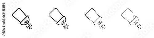 Pepper shaker icon Eps10. icons graphic design