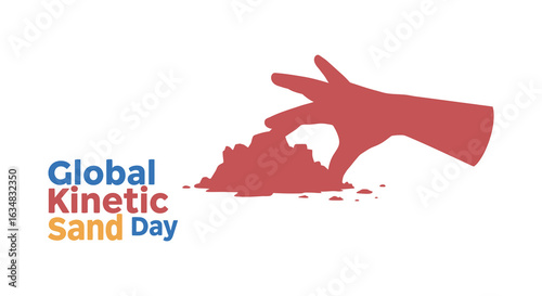 stylish elegant modern detailed professional high quality Global Kinetic Sand Day silhouette