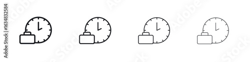 Office time icon Eps10. icons graphic design