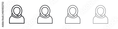 Muslim woman icon Eps10. icons graphic design