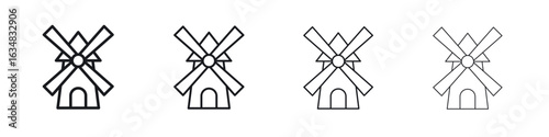 Mill icon Eps10. icons graphic design