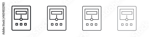 Meter icon Eps10. icons graphic design