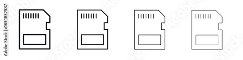 Memory card icon Eps10. icons graphic design