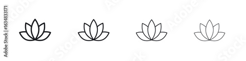 Lotus icon Eps10. icons graphic design