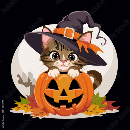 Happy Halloween Banner and T-shirt Vector Design.