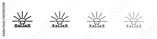 Lawn sprinkler icon Eps10. icons graphic design