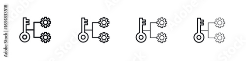 Key factor icon Eps10. icons graphic design