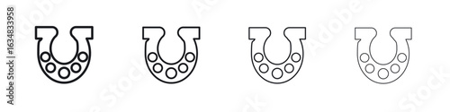 Horseshoe icon Eps10. icons graphic design