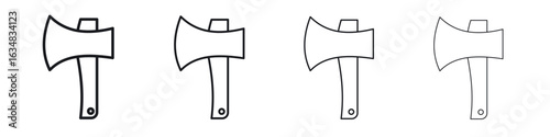 Hatchet icon Eps10. icons graphic design
