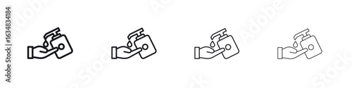 Hand wash icon Eps10. icons graphic design