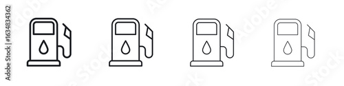 Gas station icon Eps10. icons graphic design