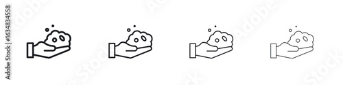 Foam icon Eps10. icons graphic design
