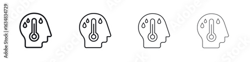 Fever icon Eps10. icons graphic design