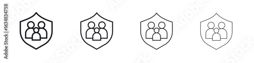 Family insurance icon Eps10. icons graphic design