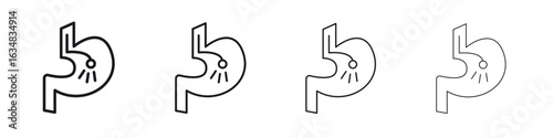 Endoscopy icon Eps10. icons graphic design