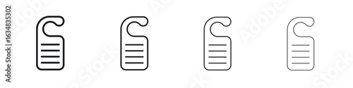 Door hanger icon Eps10. icons graphic design